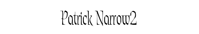 Patrick Narrow2 font preview
