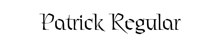 Patrick Regular font preview