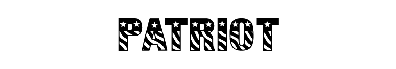 Patriot font preview
