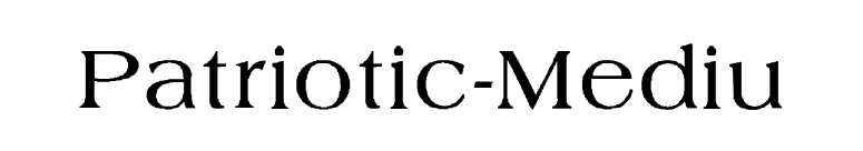 Patriotic-Mediu font preview