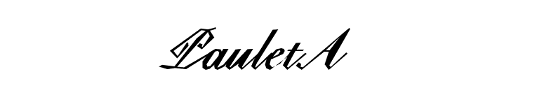 PauletA font preview