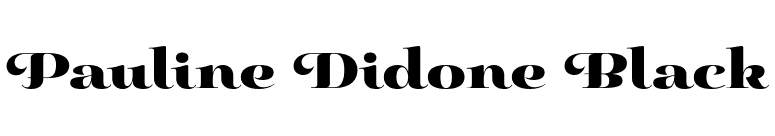 Pauline Didone Black font preview