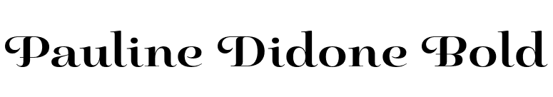 Pauline Didone Bold font preview