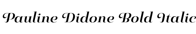 Pauline Didone Bold Italic font preview