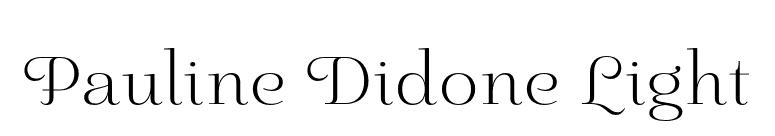 Pauline Didone Light font preview