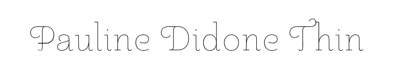 Pauline Didone Thin font preview