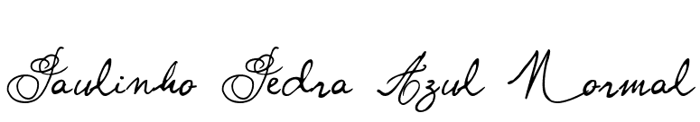 Paulinho Pedra Azul Normal font preview