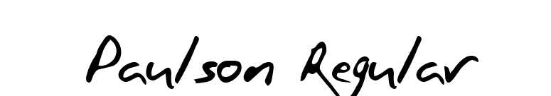 Paulson Regular font preview