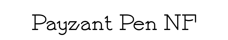 Payzant Pen NF font preview