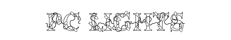 PC Lights font preview