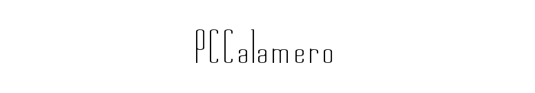 PCCalamero font preview