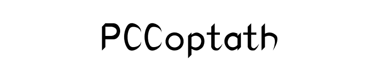 PCCoptath font preview