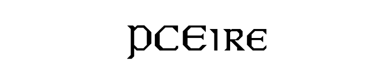 PCEire font preview