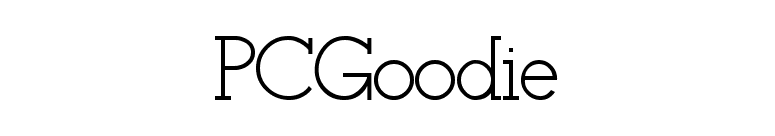 PCGoodie font preview