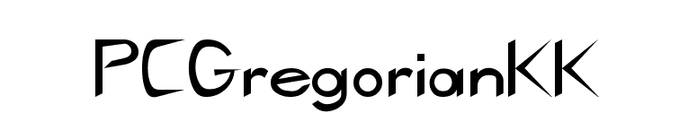 PCGregorianKK font preview