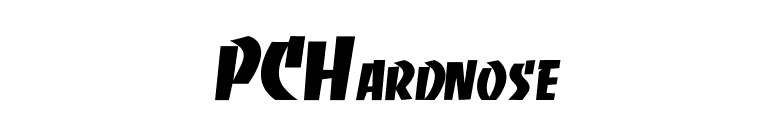 PCHardnose font preview