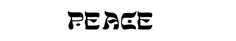 Peace- font preview