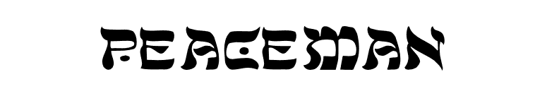 Peaceman font preview
