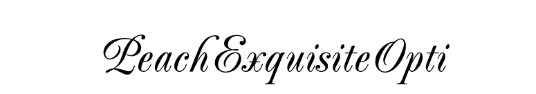 PeachExquisiteOpti font preview