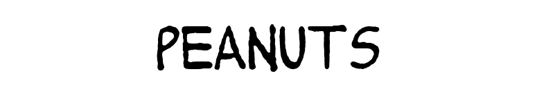 Peanuts font preview