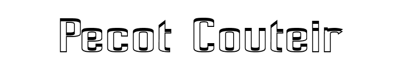 Pecot Couteir font preview