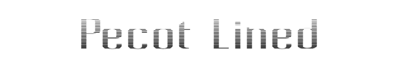Pecot Lined font preview