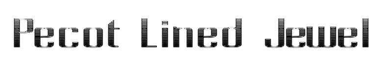 Pecot Lined Jewel font preview