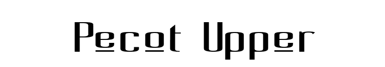 Pecot Upper font preview