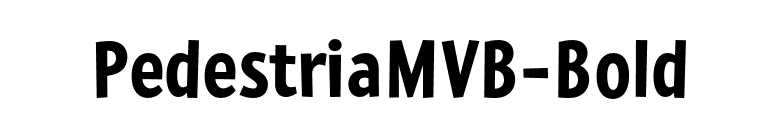 PedestriaMVB-Bold font preview