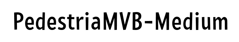 PedestriaMVB-Medium font preview