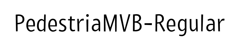 PedestriaMVB-Regular font preview