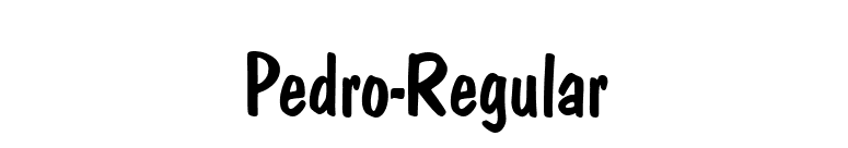 Pedro-Regular font preview