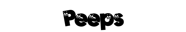Peeps font preview