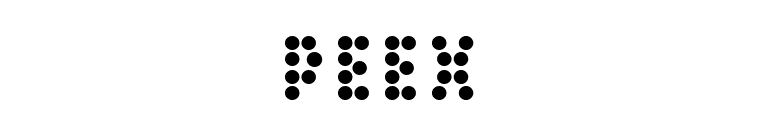 Peex font preview