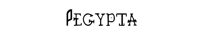 Pegypta font preview