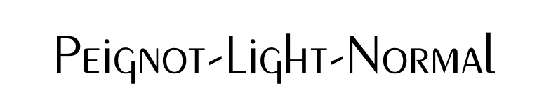 Peignot-Light-Normal font preview