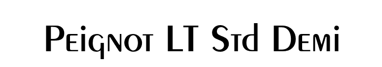 Peignot LT Std Demi font preview