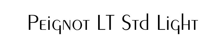 Peignot LT Std Light font preview