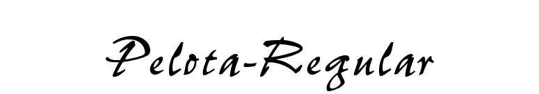 Pelota-Regular font preview