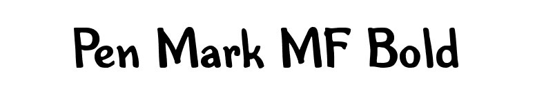 Pen Mark MF Bold font preview