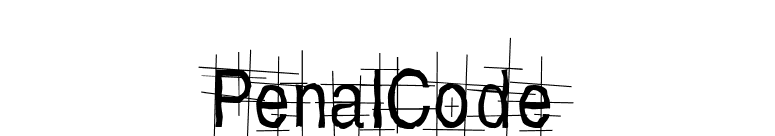 PenalCode font preview