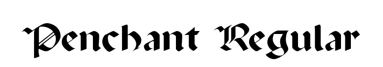 Penchant Regular font preview