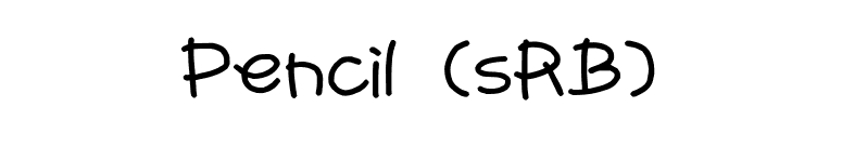 Pencil (sRB) font preview