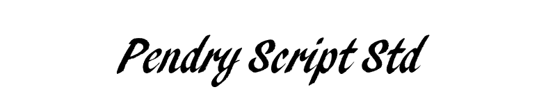 Pendry Script Std font preview