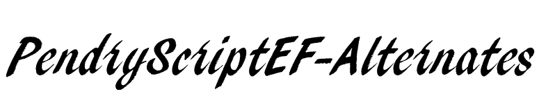 PendryScriptEF-Alternates font preview
