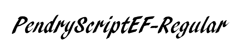 PendryScriptEF-Regular font preview