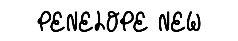 Penelope New font preview