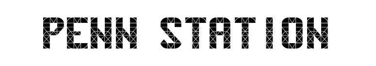 Penn Station font preview