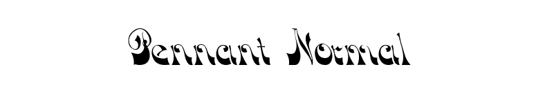 Pennant Normal font preview