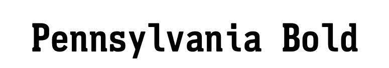 Pennsylvania Bold font preview